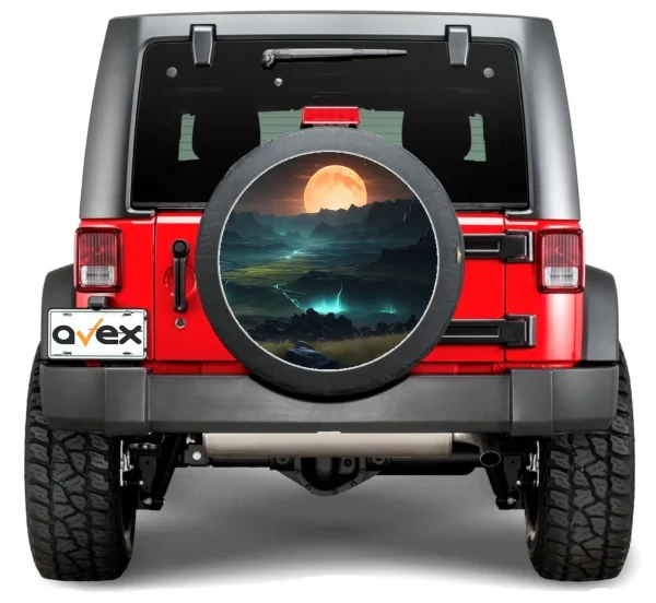 Sticker Auto "Roata de Rezerva" rezistenta la intemperii si raze UV, diametru 55 cm, Cod: AVX-RR15