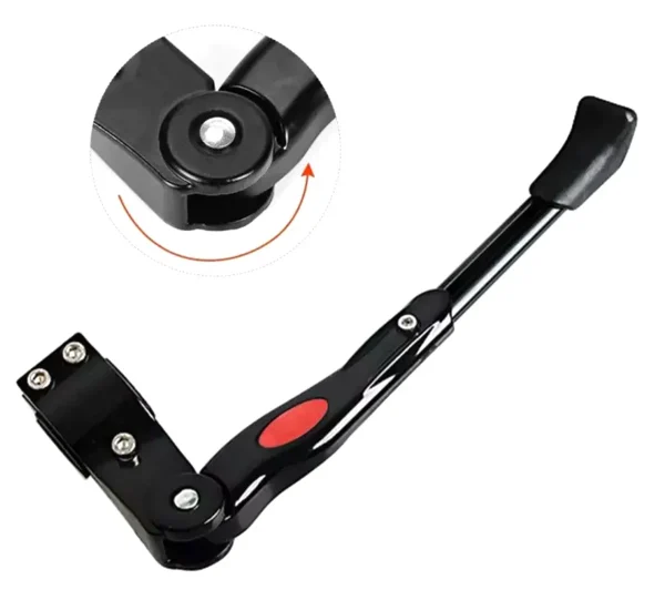 Cric bicicleta, picior de sprijin, culoare neagra