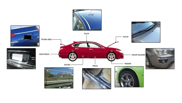 Rola folie crom pentru colantare bandouri sau ornamente auto 150 x 5cm