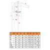 Salopeta de lucru slim fit, model HD, marimea XL/54, NEO