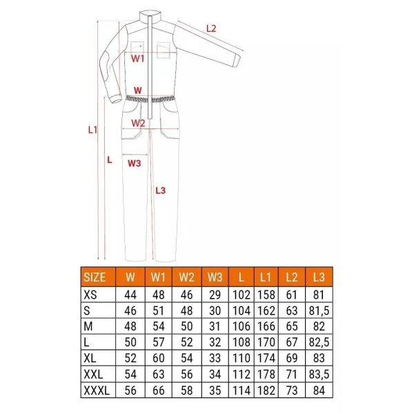 Salopeta de lucru slim fit, model HD, marimea XXL/56, NEO