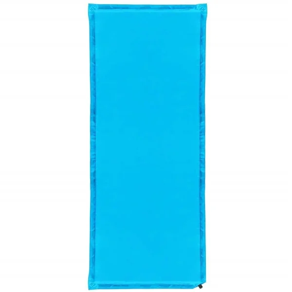 Saltea camping auto-gonflabila, poliester si spuma PU, albastru, 180x50 cm, Springos