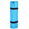 Saltea camping auto-gonflabila, poliester si spuma PU, albastru, 180x50 cm, Springos