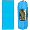 Saltea camping auto-gonflabila, poliester si spuma PU, albastru, 180x50 cm, Springos