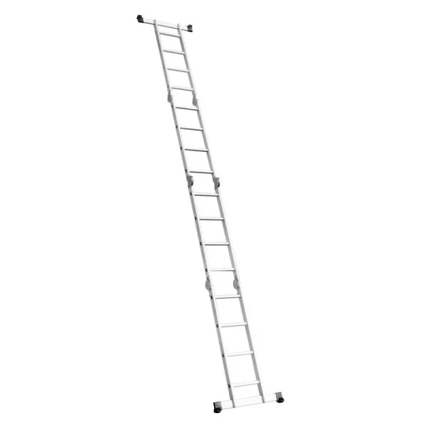 Scara aluminiu, multifunctionala, rabatabila, 4 tronsoane, 4 trepte, max 125 kg, 1.18-4.46 m