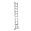 Scara aluminiu telescopica, Detoolz, dubla, 10 trepte, max 150 kg, 0.8-3.2 m