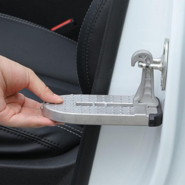 Treapta pliabila pentru inchizatoare usa autoturism cu ciocan pentru spart geamul