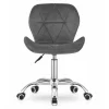 Scaun de birou, Artool, Avola, rotativ, catifea, gri, 46.5x55x86.5 cm