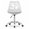 Scaun de birou, Artool, Print, rotativ, PP, alb si gri, 50x57x81.5-93.5 cm