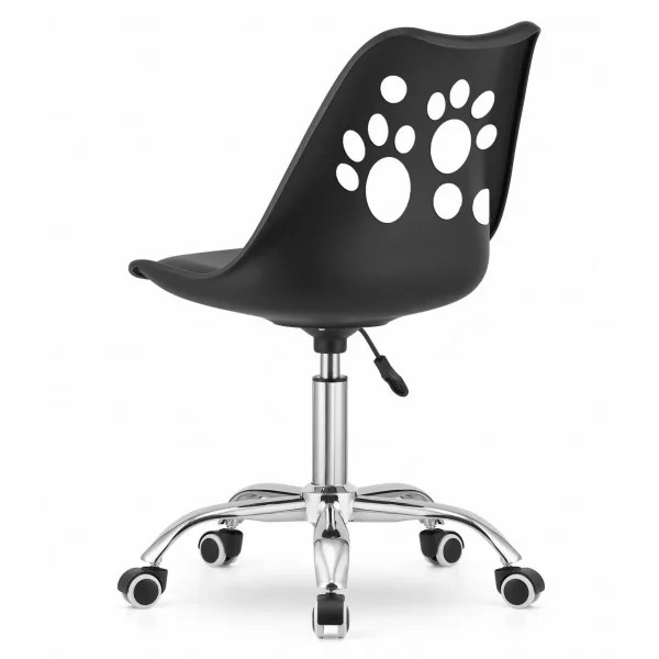 Scaun de birou, Artool, Print, rotativ, PP, negru, 50x57x81.5-93.5 cm