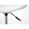Scaun de birou pentru copii, rotativ, alb, max 125 kg, 44x40x80/90 cm