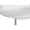 Scaun de birou pentru copii, rotativ, alb, max 125 kg, 44x40x80/90 cm