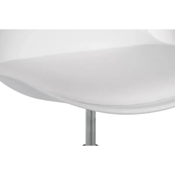 Scaun de birou pentru copii, rotativ, alb, max 125 kg, 44x40x80/90 cm