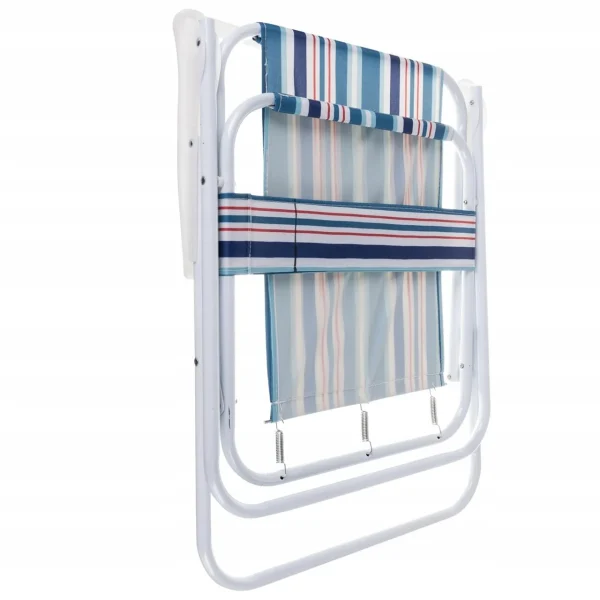 Scaun pliabil gradina, camping, pescuit, model dungi, albastru, 44x50x75 cm, Bergamo, Trizand