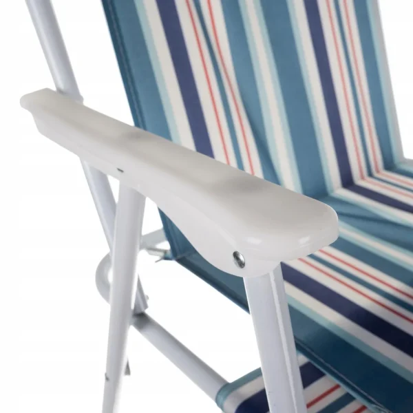 Scaun pliabil gradina, camping, pescuit, model dungi, albastru, 44x50x75 cm, Bergamo, Trizand