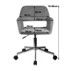 Scaun rotativ, catifea, verde, max 120 kg, 58x60x78/90 cm