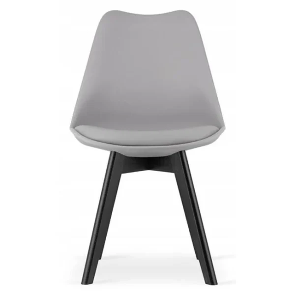 Scaun bucatarie/living, Artool, Mark, PP gri, picioare negre, 49x55.5x82.5 cm