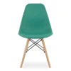 Scaun stil scandinav, Artool, Osaka, PP verde, picioare lemn natur, 46x54x81 cm