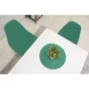 Scaun stil scandinav, Artool, Osaka, PP verde, picioare lemn natur, 46x54x81 cm