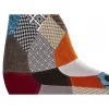 Scaun bucatarie/living, Artool, Seul, textil multicolor, picioare lemn natur, 46.5x56.5x82.5 cm