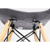Scaun stil scandinav, PP, lemn, max 100 kg, gri, 45x55x78 cm, Lars