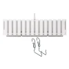 Set 2 jardiniere decorative cu suport metalic, sistem irigare,​​​​​​​ alb, 58x18x16.2 cm, Boardee Fencycase W