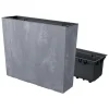 Set 2 jardiniere decorative, gri, 58x18x49.8 cm, Urbi Case Beton Effect