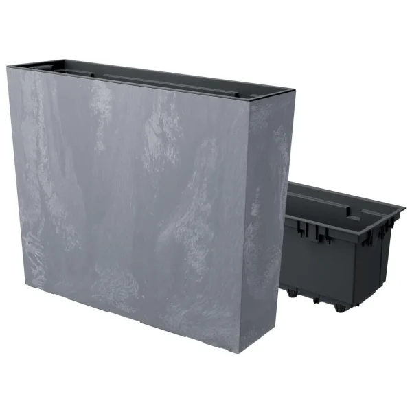 Set 2 jardiniere decorative, gri, 58x18x49.8 cm, Urbi Case Beton Effect