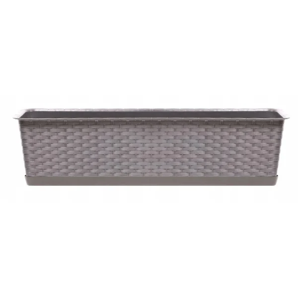 Set 4 jardiniere decorative, cafeniu, 68.5x17.3x15 cm, Ratolla Case P