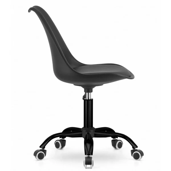 Masa de toaleta/machiaj, Irina, wenge + scaun Andria, negru, cu oglinda si LED-uri, 94x43x141 cm