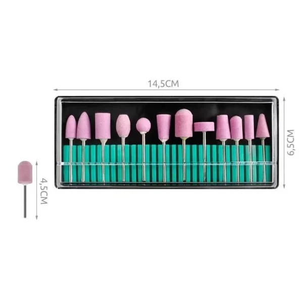Set accesorii pentru pila electrica unghii, 160 piese, Beautylushh