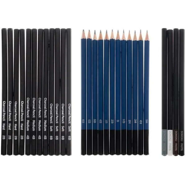 Set desen, schite, cu husa, 72 piese, 21x3.5x30 cm, Malatec