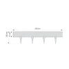 Gard pentru gradina din plastic flexibil, aramiu, model ratan, set 3 buc, 82x9.5/20 cm, 2.40 m, Gardenplast