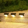 Set 8 Lampi solare LED pentru iluminat scari exterioare cu senzor crepuscular