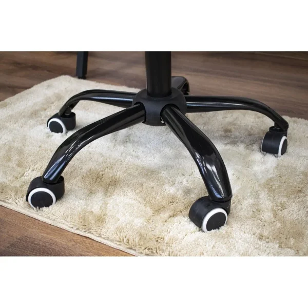 Masa de toaleta/machiaj, Irina, stejar + scaun Noto, negru, cu oglinda si LED-uri, 94x43x141 cm