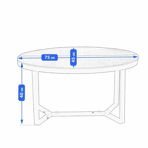 Set mobilier gradina/terasa, negru si natur, 1 masa, 2 scaune, 1 canapea, Imala