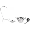Set pentru servire ceaun, din inox, 0.8 L, 3 piese, Magic Home