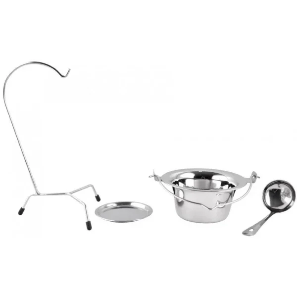 Set pentru servire ceaun, din inox, 0.8 L, 3 piese, Magic Home
