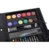 Set pictura si desen pentru copii, trusa plastic neagra, 86 piese, Isotrade