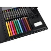 Set pictura si desen pentru copii, trusa plastic neagra, 86 piese, Isotrade