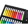 Set pictura si desen pentru copii, trusa plastic neagra, 86 piese, Isotrade