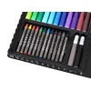 Set pictura si desen pentru copii, trusa plastic neagra, 86 piese, Isotrade