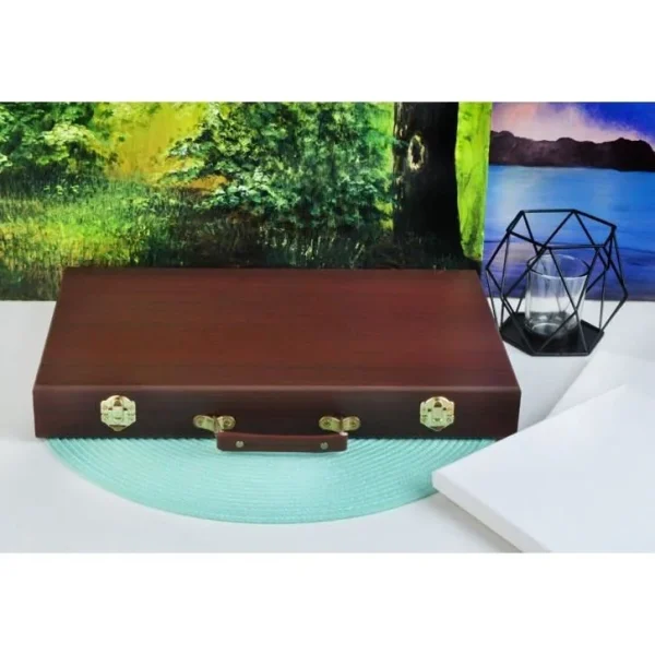 Set pictura si desen, trusa lemn, 81 piese