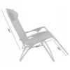 Sezlong pentru gradina, metalic, pliabil, gri, 176x65x106 cm, Chomik