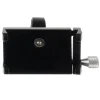 Suport de telefon pentru bicicleta, aluminiu, cu cauciuc, negru, 8x4.5x8 cm, Trizand