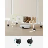 Suport mobil cu roti pentru haine, Artool, cu raft incaltaminte, otel, alb, max 100 kg, 103.5x52.5x155 cm