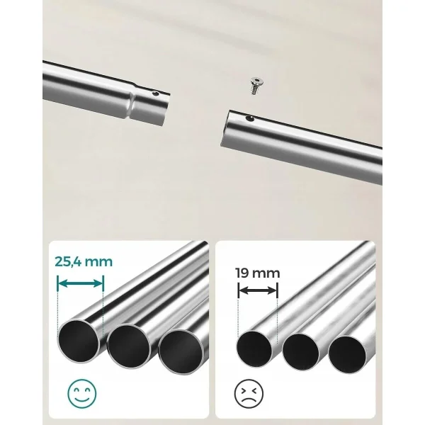 Suport mobil cu roti pentru haine, Artool, cu raft incaltaminte, otel, argintiu, max 100 kg, 103.5x52.5x155 cm