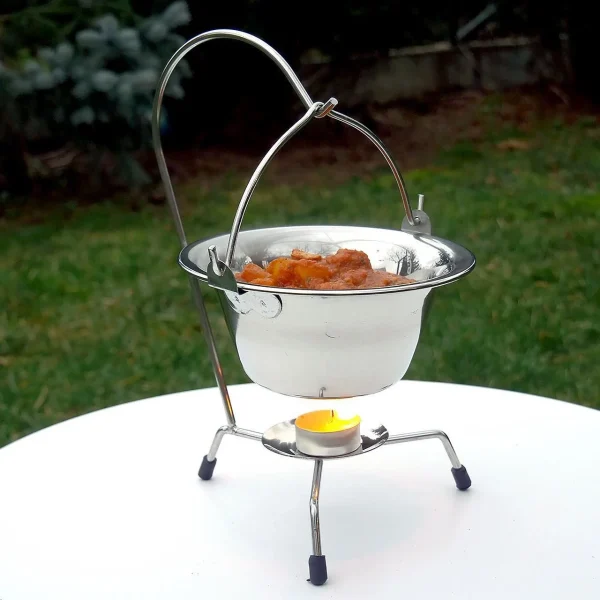 Suport pentru ceaun, de servire, argintiu, Perfect Home