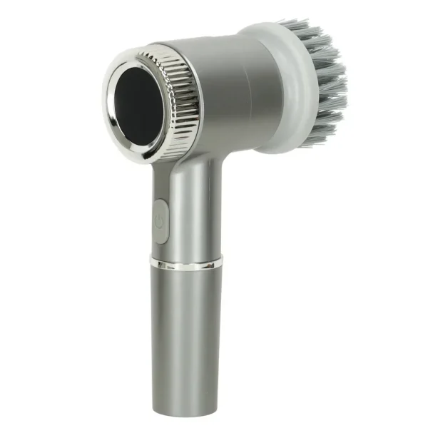 Perie electrica "5-in-1" cu 5 accesorii de curatare pentru baie, podea, rosturi faianta, piscina, cu afisaj cu LED si incarcare USB