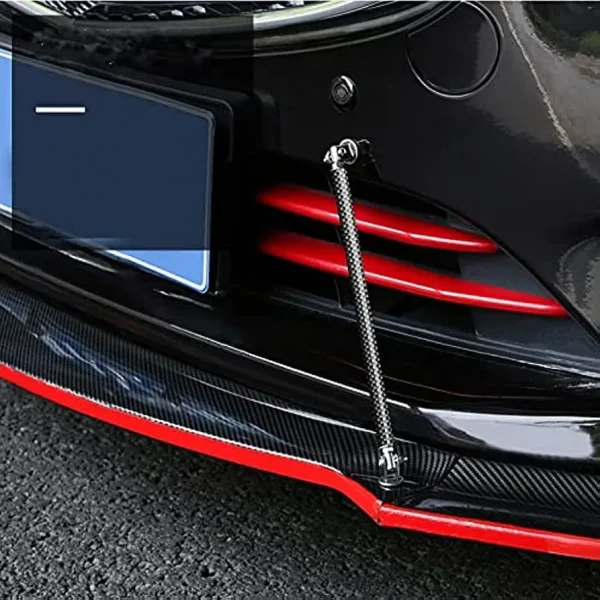 Set 2 Tije din Aluminiu reglabile pentru Consolidare Spoiler, lungime 20cm, IMITATIE CARBON